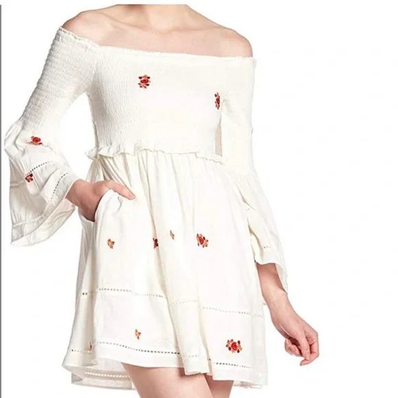 Free People | Dresses | Free People Counting Daisies White Dress Medium |  Poshmark